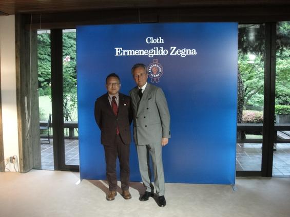 　ゼニア　テキスタイル事業５０年周年記念レセプション　　イタリア大使館にて